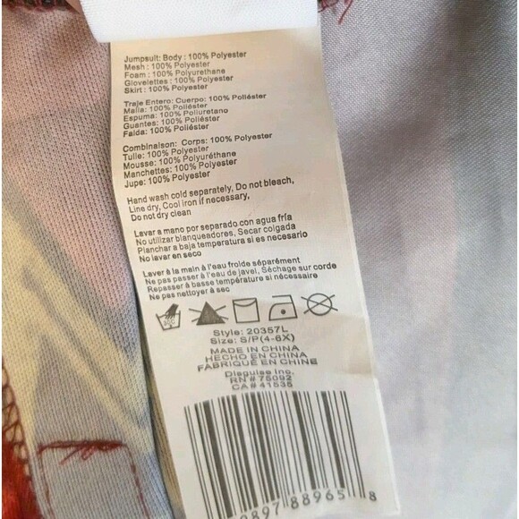 Evie Costume Descendants 3 Girls Small 4-6X Wig, Skirt, Gloves Halloween Dressup - Picture 7 of 10